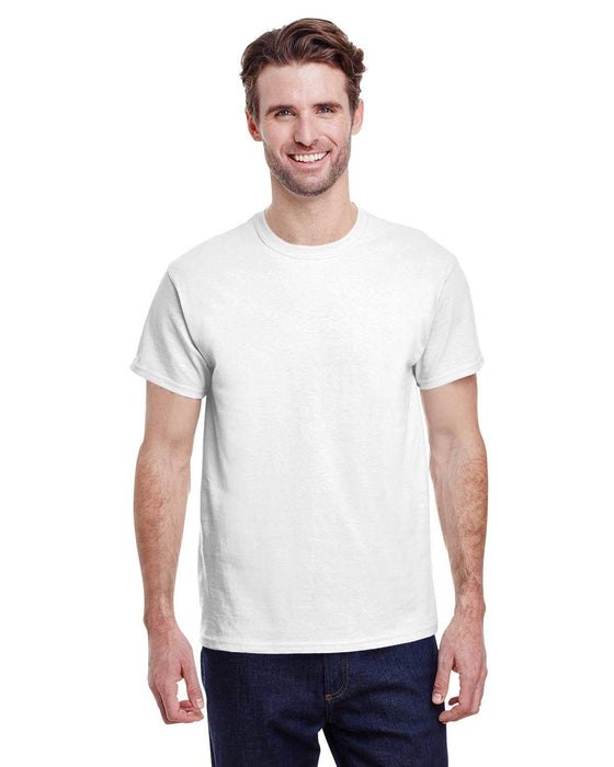 Gildan Adult Heavy Cotton 8.8 oz./lin. yd. T-Shirt | G500 | White • Turnaround: 2-5 Business Days