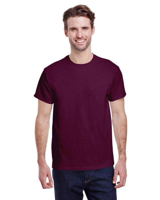 Gildan Adult Heavy Cotton 8.8 oz./lin. yd. T-Shirt | G500 | Maroon • Turnaround: 2-5 Business Days