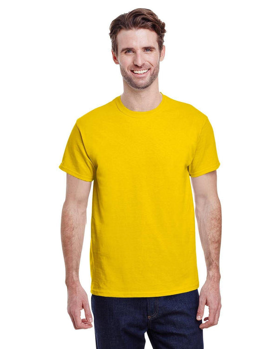 Gildan Adult Heavy Cotton 8.8 oz./lin. yd. T-Shirt | G500 | Gold • Turnaround: 2-5 Business Days