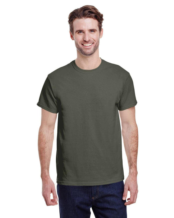 Gildan Adult Heavy Cotton 8.8 oz./lin. yd. T-Shirt | G500 | Military Green • Turnaround: 2-5 Business Days