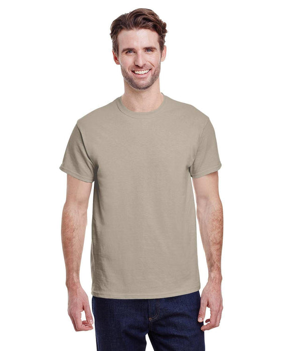 Gildan Adult Heavy Cotton 8.8 oz./lin. yd. T-Shirt | G500 | Sand • Turnaround: 2-5 Business Days