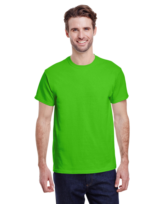Gildan Adult Heavy Cotton 8.8 oz./lin. yd. T-Shirt | G500 | Lime • Turnaround: 2-5 Business Days