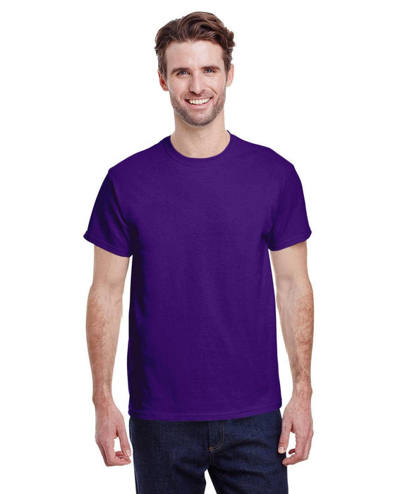 Gildan Adult Heavy Cotton 8.8 oz./lin. yd. T-Shirt | G500 | Purple • Turnaround: 2-5 Business Days