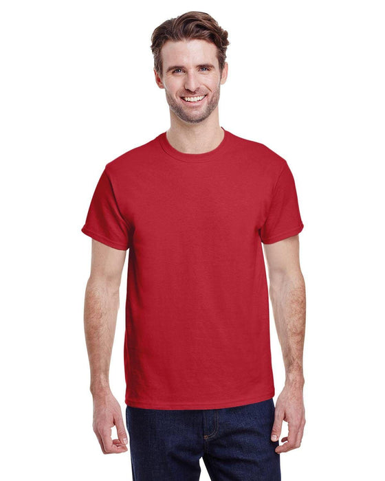 Gildan Adult Heavy Cotton 8.8 oz./lin. yd. T-Shirt | G500 | Cardinal Red • Turnaround: 2-5 Business Days