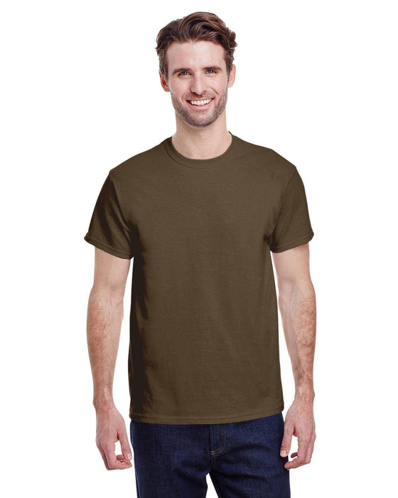 Gildan Adult Heavy Cotton 8.8 oz./lin. yd. T-Shirt | G500 | Dark Chocolate • Turnaround: 2-5 Business Days