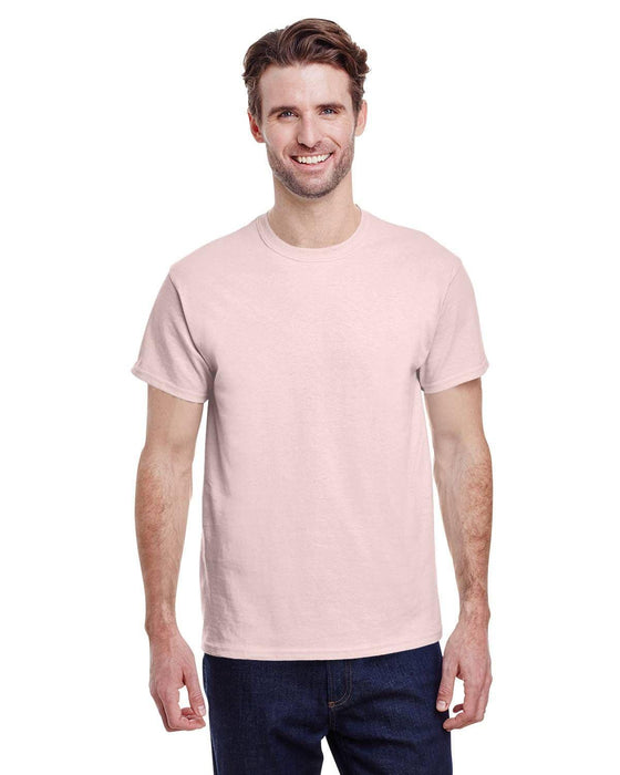 Gildan Adult Heavy Cotton 8.8 oz./lin. yd. T-Shirt | G500 | Light Pink • Turnaround: 2-5 Business Days
