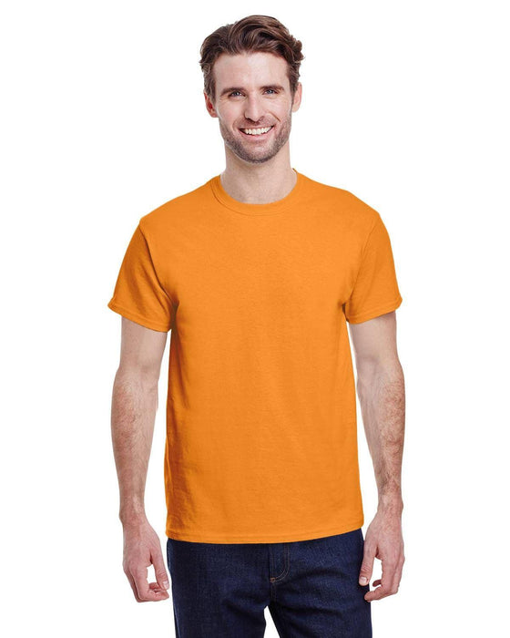 Gildan Adult Heavy Cotton 8.8 oz./lin. yd. T-Shirt | G500 | S Orange • Turnaround: 2-5 Business Days