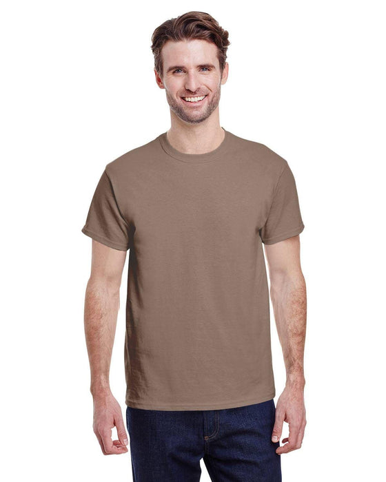 Gildan Adult Heavy Cotton 8.8 oz./lin. yd. T-Shirt | G500 | Brown Savana • Turnaround: 2-5 Business Days