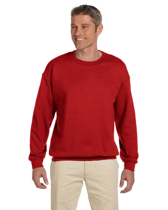 Gildan Adult Heavy Blend 13.3 oz./lin. yd., 50/50 Fleece Crew | G180 | Red • Turnaround: 2-5 Business Days