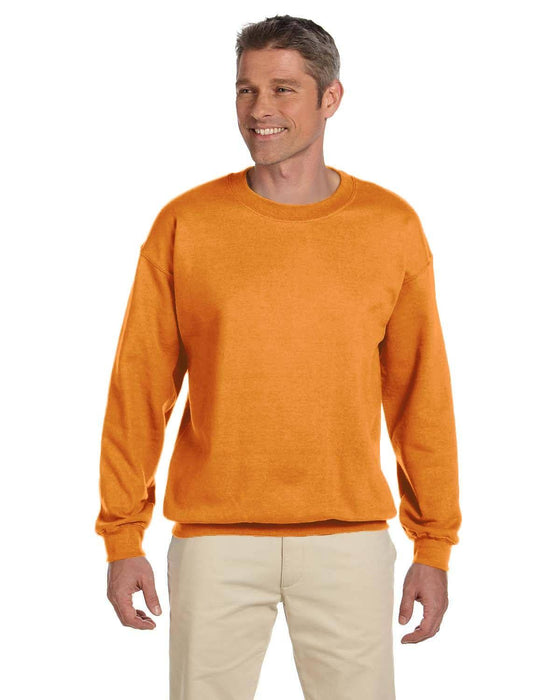 Gildan Adult Heavy Blend 13.3 oz./lin. yd., 50/50 Fleece Crew | G180 | Orange • Turnaround: 2-5 Business Days