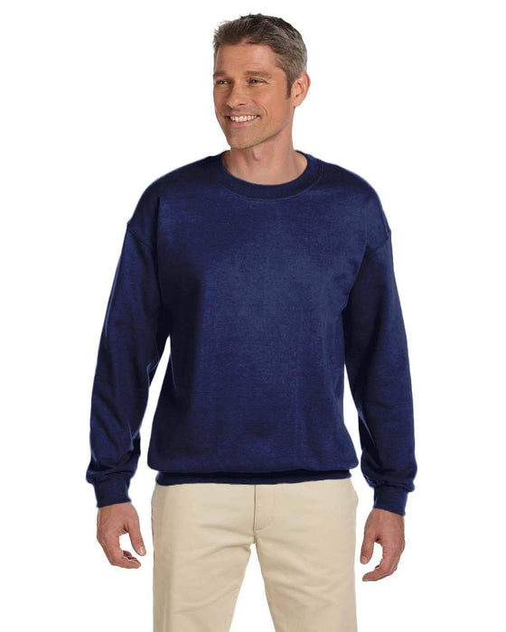Gildan Adult Heavy Blend 13.3 oz./lin. yd., 50/50 Fleece Crew | G180 | Navy • Turnaround: 2-5 Business Days