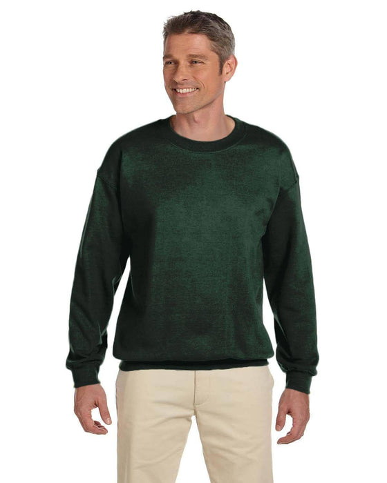 Gildan Adult Heavy Blend 13.3 oz./lin. yd., 50/50 Fleece Crew | G180 | Forest Green • Turnaround: 2-5 Business Days
