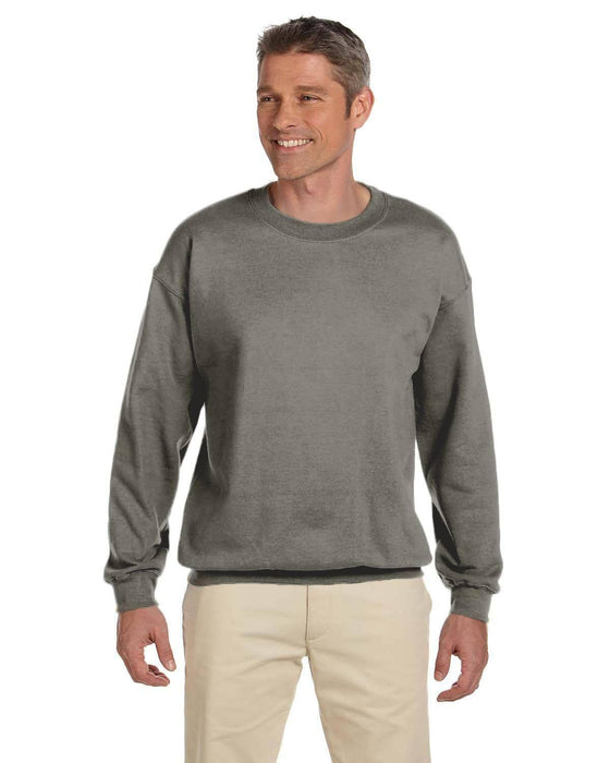 Gildan Adult Heavy Blend 13.3 oz./lin. yd., 50/50 Fleece Crew | G180 | Charcoal • Turnaround: 2-5 Business Days