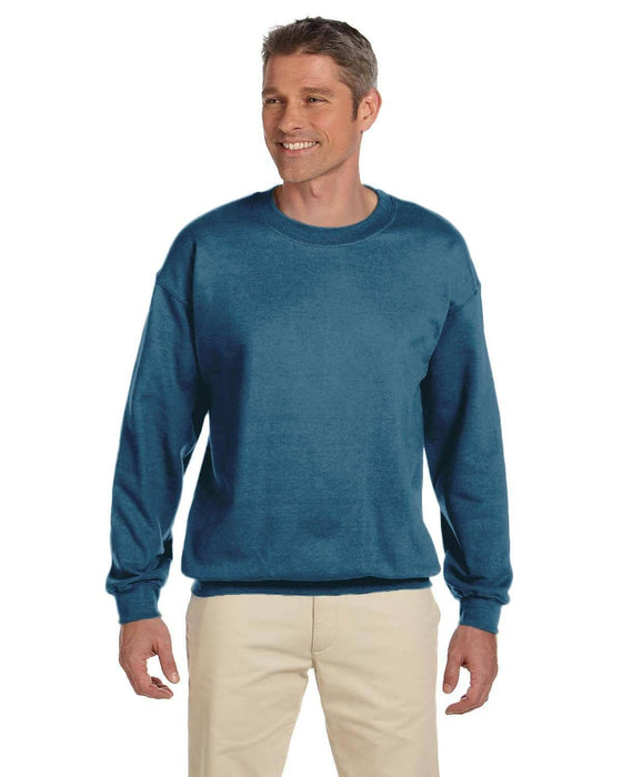 Gildan Adult Heavy Blend 13.3 oz./lin. yd., 50/50 Fleece Crew | G180 | Indigo Blue • Turnaround: 2-5 Business Days