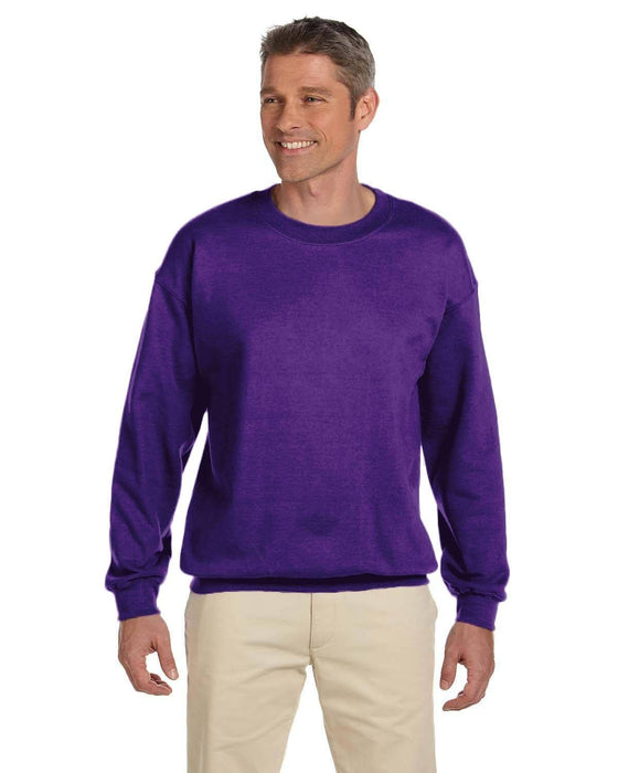 Gildan Adult Heavy Blend 13.3 oz./lin. yd., 50/50 Fleece Crew | G180 | Purple • Turnaround: 2-5 Business Days