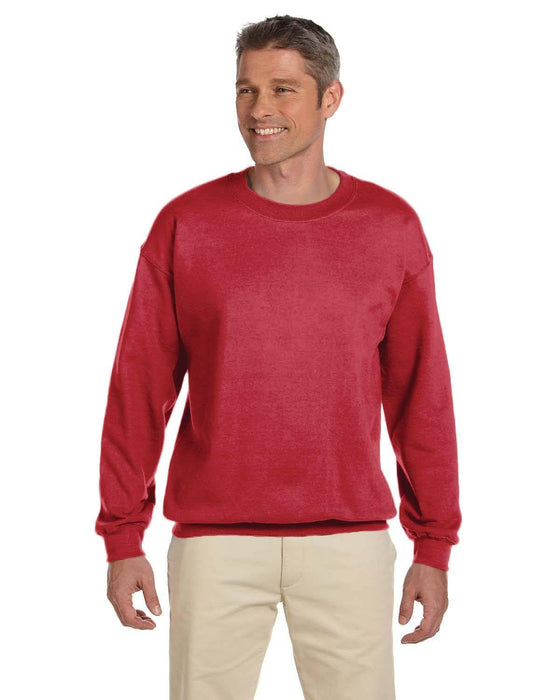 Gildan Adult Heavy Blend 13.3 oz./lin. yd., 50/50 Fleece Crew | G180 | Cardinal Red • Turnaround: 2-5 Business Days