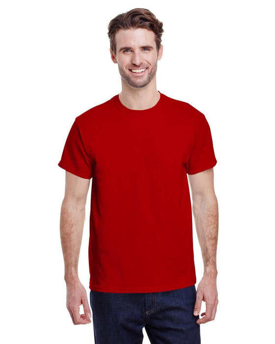 Gildan Adult Heavy Cotton 8.8 oz./lin. yd. T-Shirt | G500 | Red • Turnaround: 2-5 Business Days
