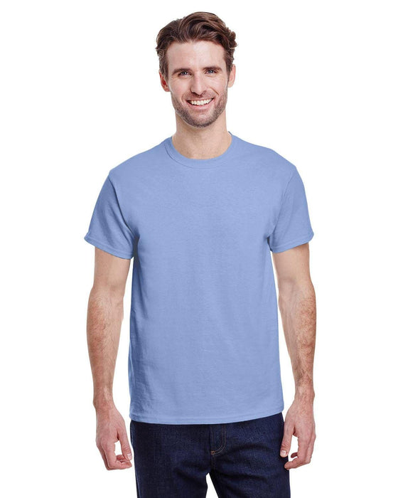 Gildan Adult Heavy Cotton 8.8 oz./lin. yd. T-Shirt | G500 | Light Blue • Turnaround: 2-5 Business Days